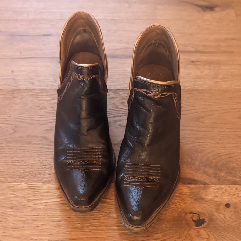 Ariat Black and Brown Ankle Boots